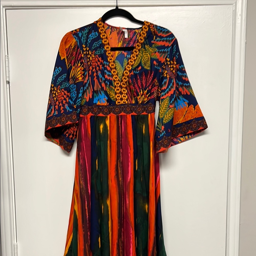 NWOT: Truth Bohemian Aztec Maxi Dress